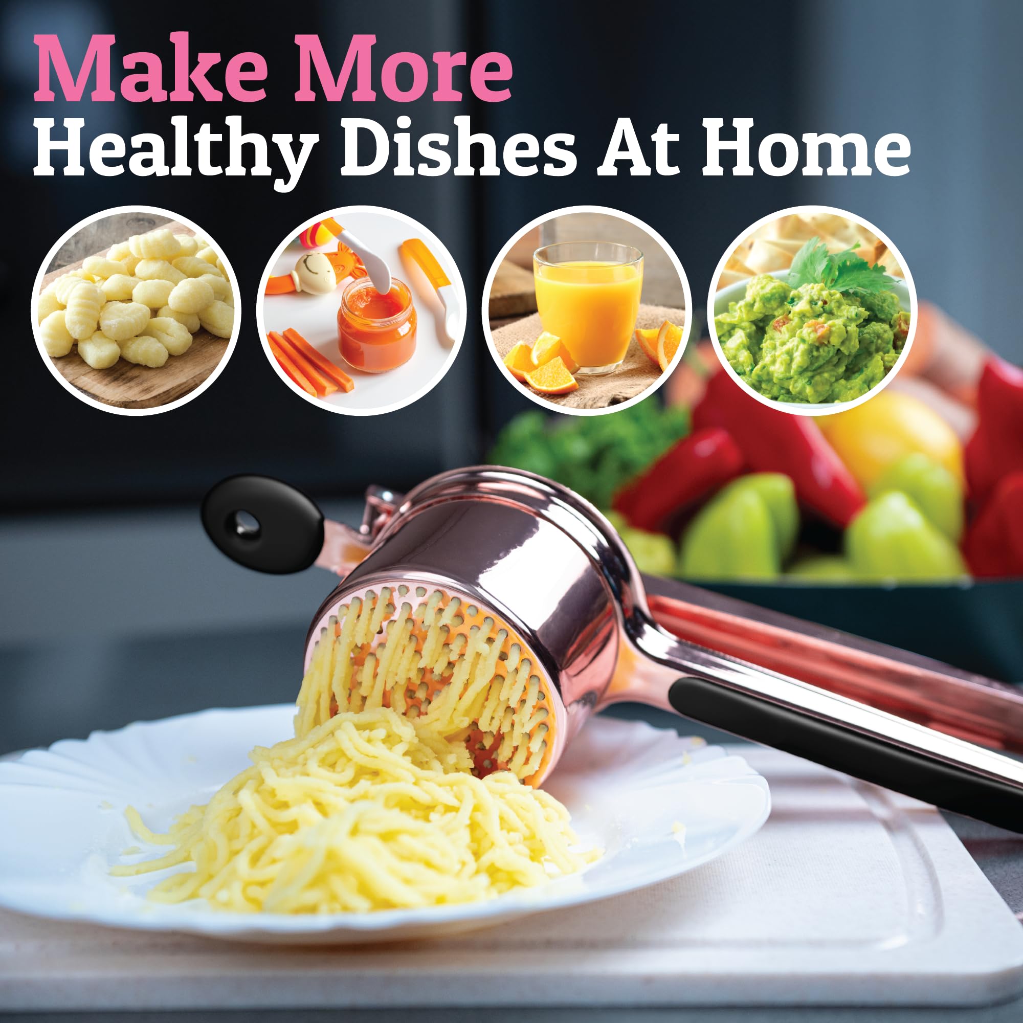 PriorityChef compact storage design fits in kitchen drawers.