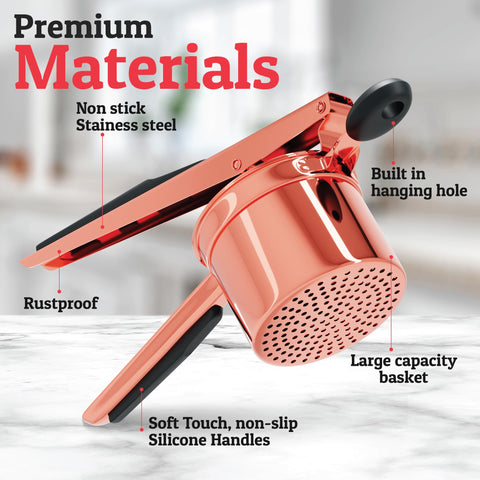 PriorityChef ergonomic handles close-up highlighting anti-slip grip for easy leverage.