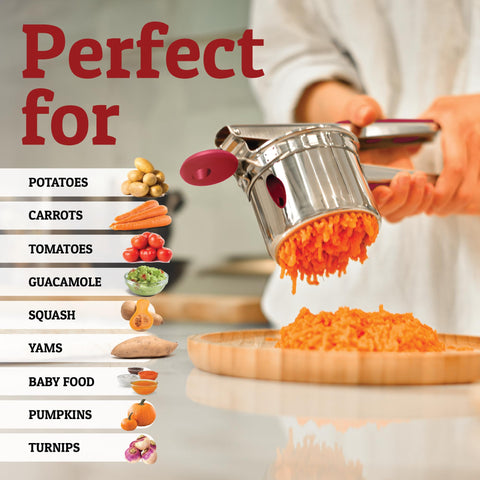 PriorityChef rust-proof metal construction resistant to staining and wear.