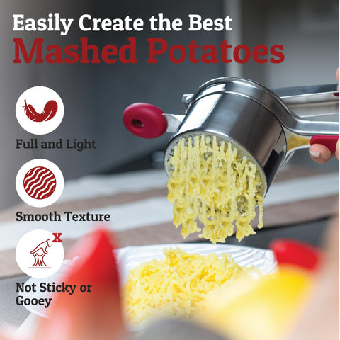 PriorityChef rust-resistant stainless steel promises long-lasting use.