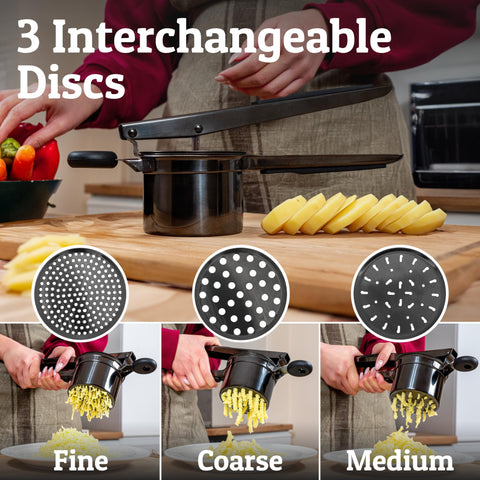 PriorityChef soft-touch handles provide comfortable, slip-free pressing sessions.