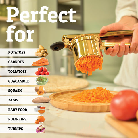 PriorityChef stainless-steel construction ensures durability for daily kitchen tasks