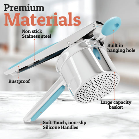 PriorityChef stainless-steel ricer offers durable performance and rust resistance for daily use