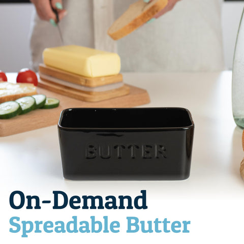Priority Chef stylish countertop storage for butter and small kitchen essentials.