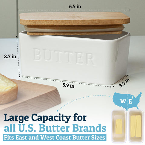Priority Chef versatile butter dish stores spices, cookies, or cream cheese.