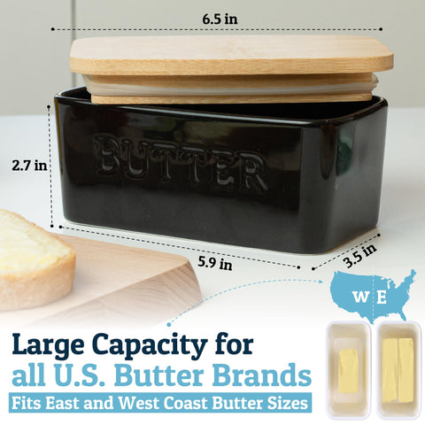 Priority Chef versatile keeper stores spices or cream cheese beside butter.
