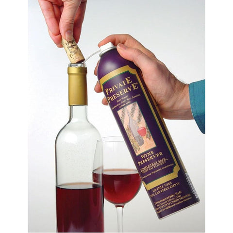 Private Preserve open bottle with preserved bouquet demonstrates aroma retention after spraying.