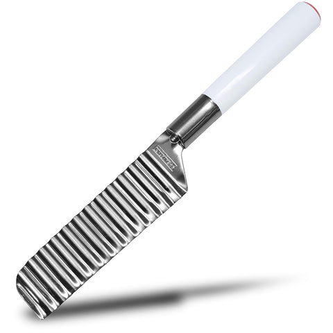 Product of Gifu Japan Seki cheese knife with crinkle blade for clean cheese cuts
