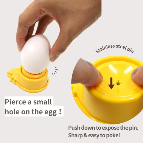 Product of Gifu Japan Seki Egg Pierce needle close-up, stainless steel tip.