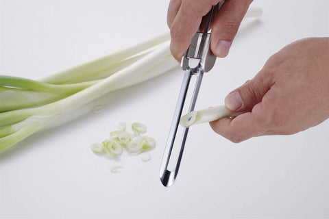 Product of Gifu Japan slicing cabbage, onions, and peppers smoothly