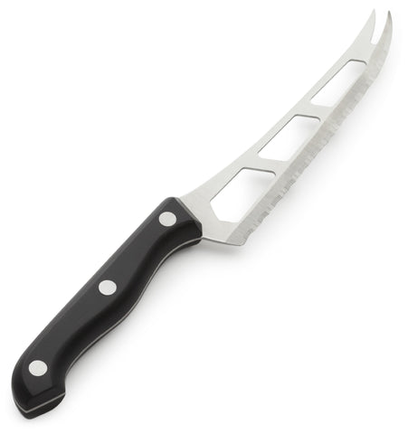Prodyne CK-300 open-surface blade reduces friction for clean cheese slices.