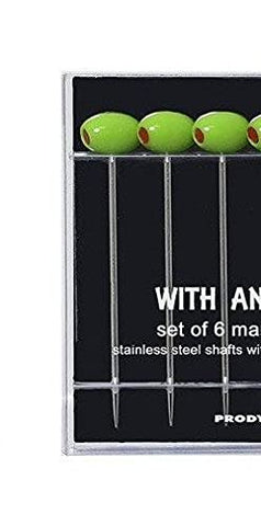 Prodyne cocktail picks feature a stainless steel shaft for durable use.