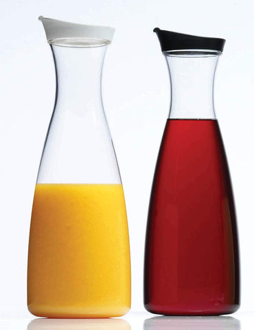 Prodyne acrylic jar stores homemade liquids like cleaners without cluttering shelves.