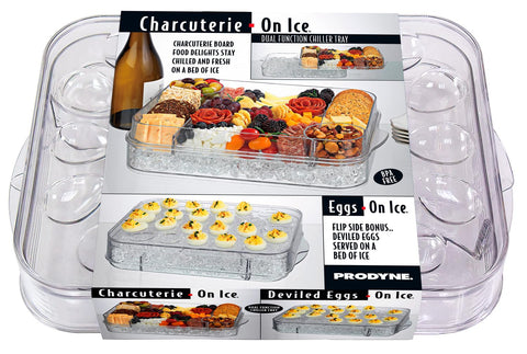 Prodyne 2-in-1 Serveware Set shown over ice for entertaining.