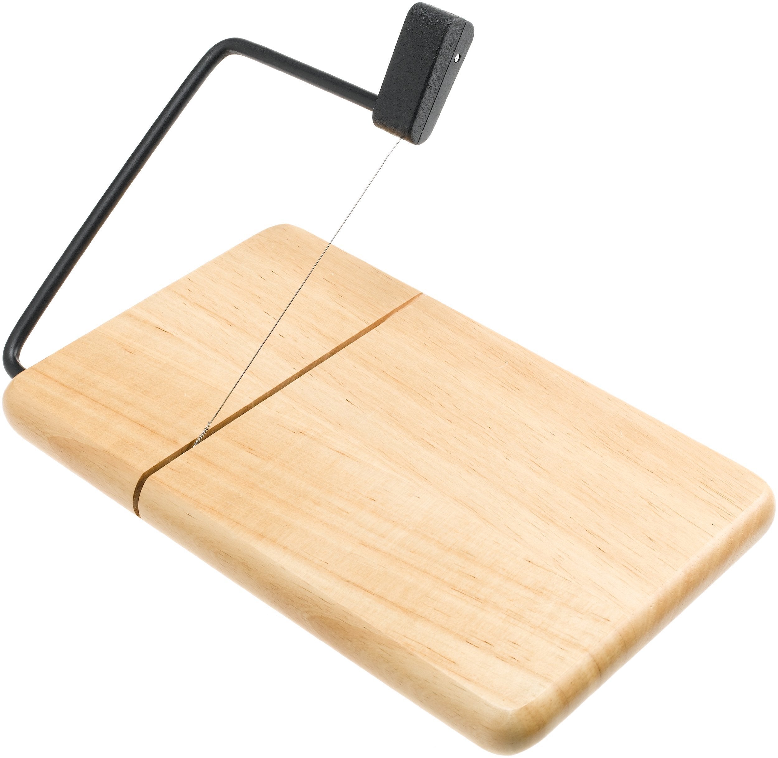 Prodyne thick beechwood cheese slicer board, natural finish for elegant serving.