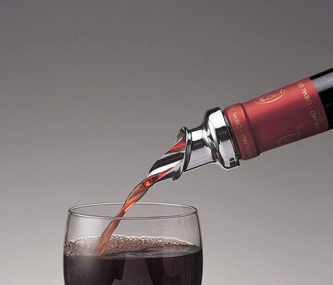 Prodyne chrome finish pourer adds durable style to any barware collection.