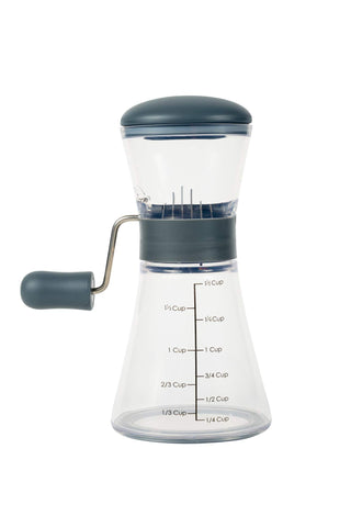 Progressive Nut Chopper remove-base for direct nut toppings on dishes.