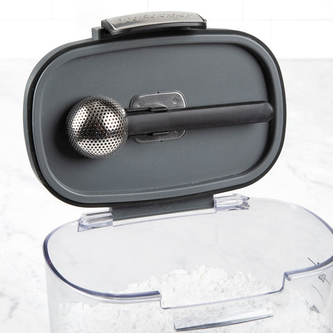 Progressive Powdered Sugar Keeper durable shell withstands daily kitchen use.