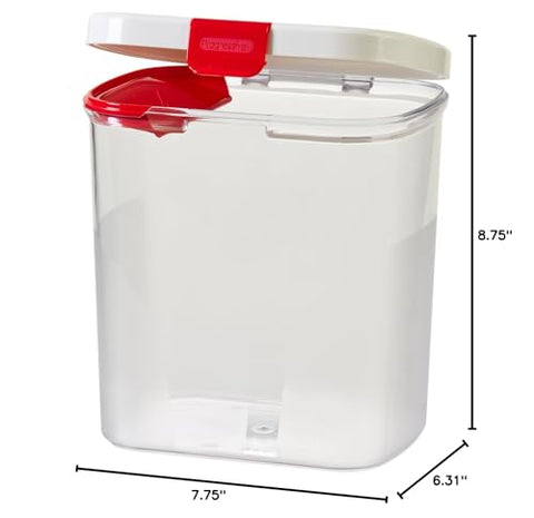 Progressive PrepSolutions Flour Keeper 3.8 qt capacity fits a 5 lb bag.