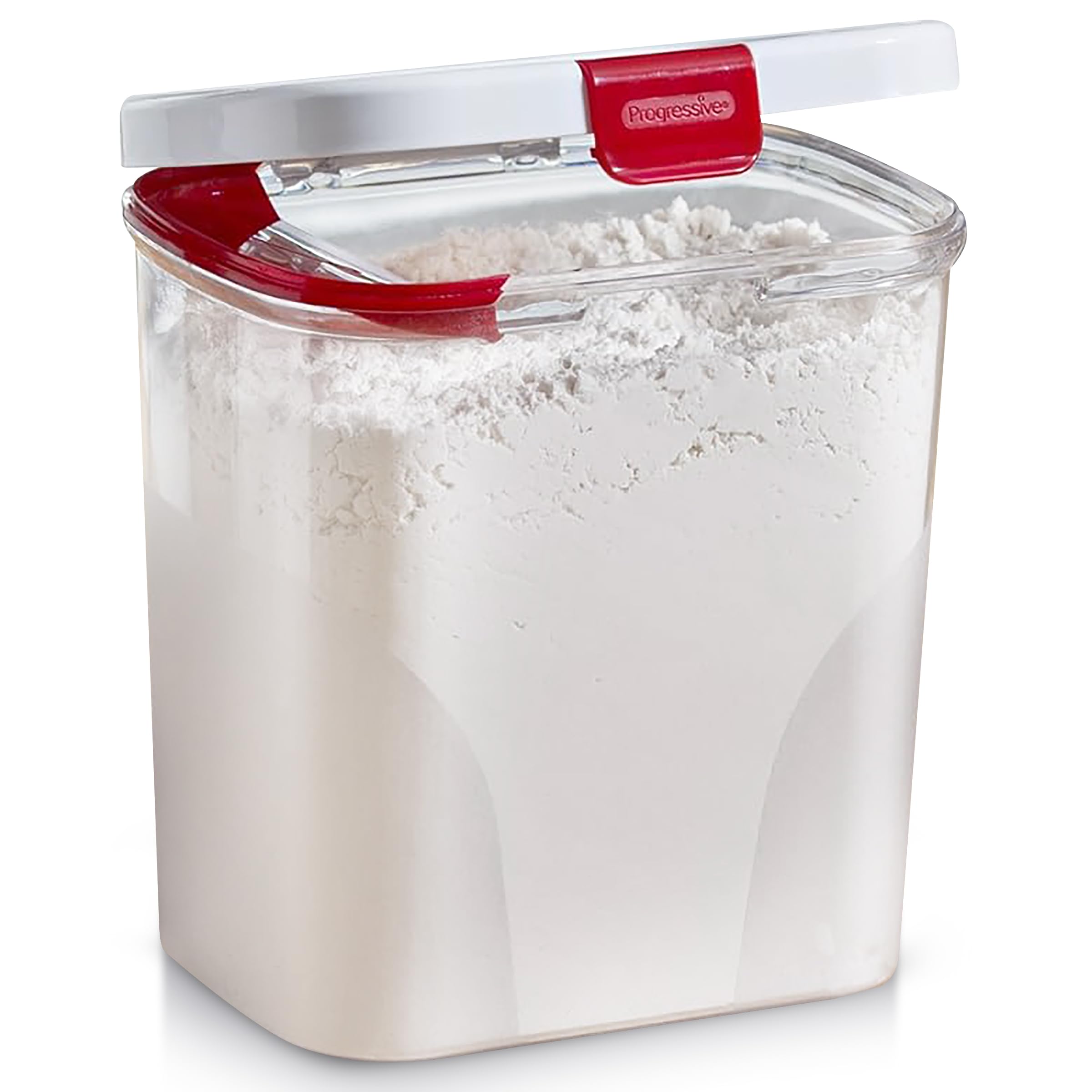 Progressive PrepSolutions Flour Keeper closed-view shows airtight storage for dry goods.