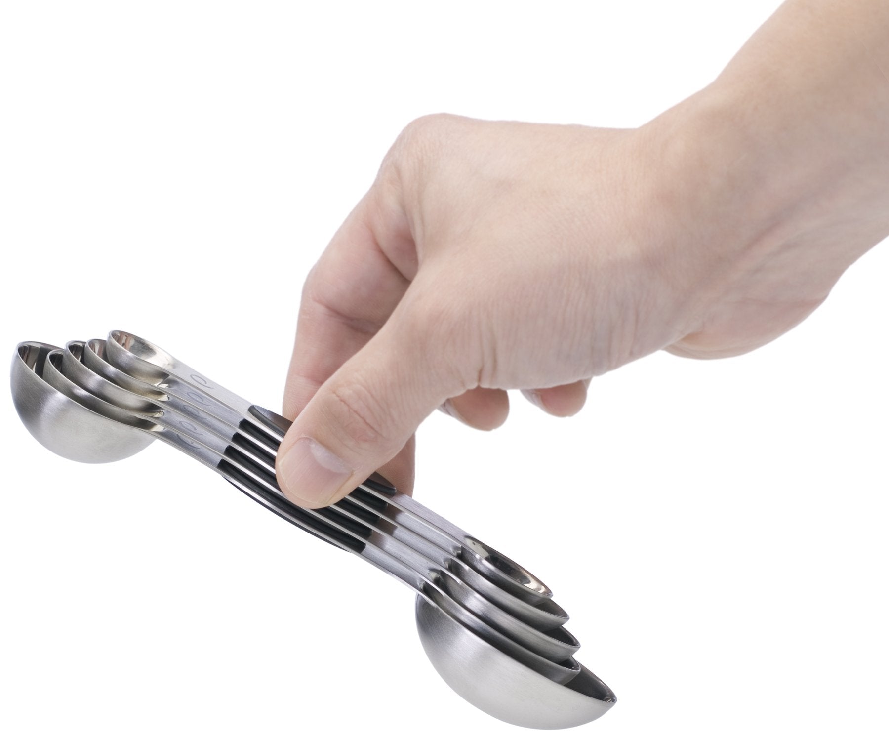 Progressive PrepWorks spoons fit easily into most spice jars for precise dosing.
