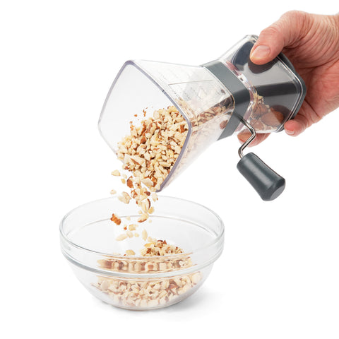 Progressive Prepworks Nut Chopper compact, dishwasher-safe design for easy cleanup