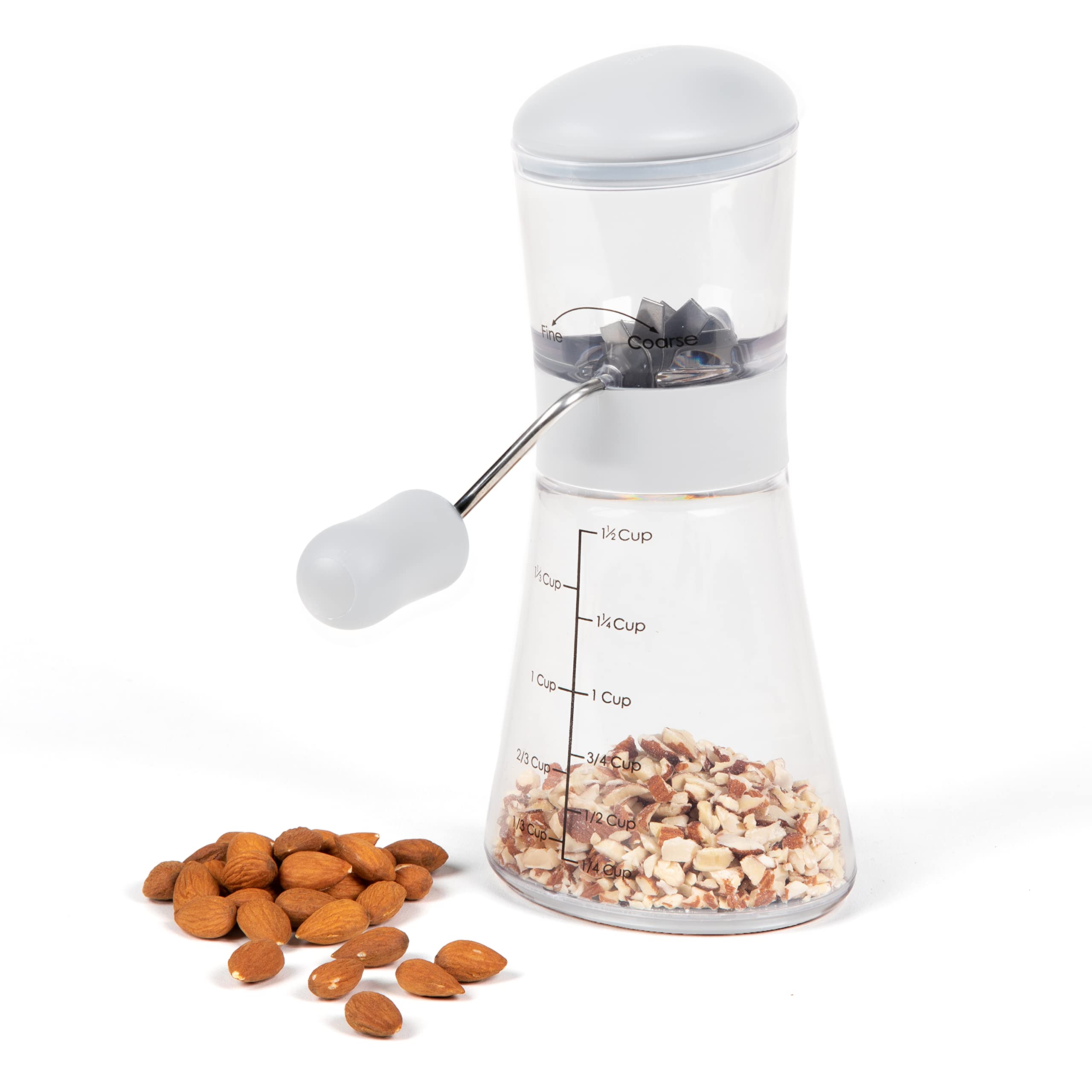 Progressive Prepworks Nut Chopper offers fine to coarse grind options.