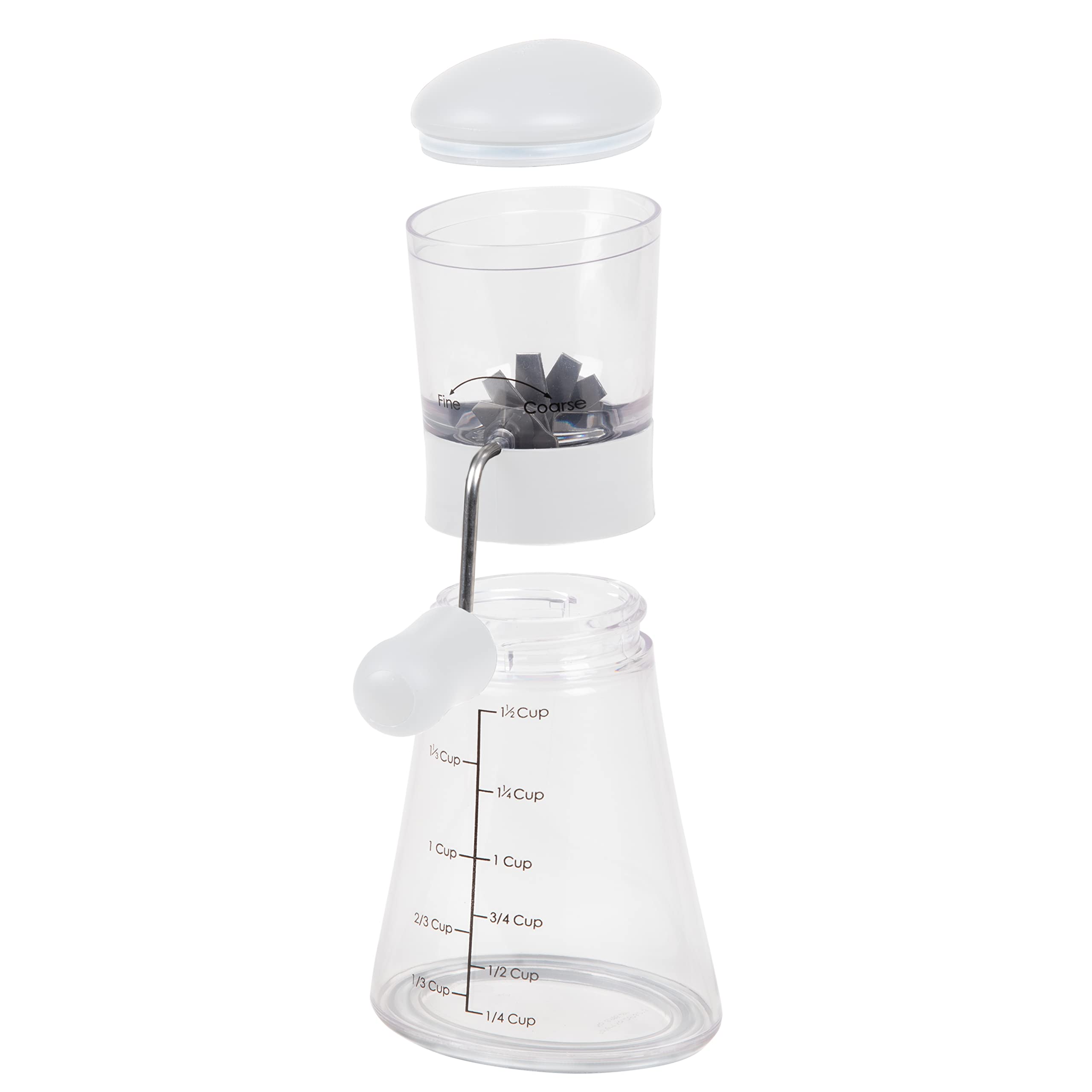 Progressive Prepworks Nut Chopper non-slip base keeps chopping steady.