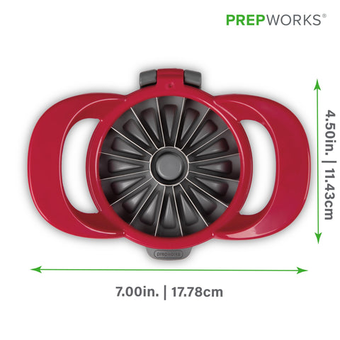 Progressive PrepWorks versatile fruit slicer for apples and other produce.