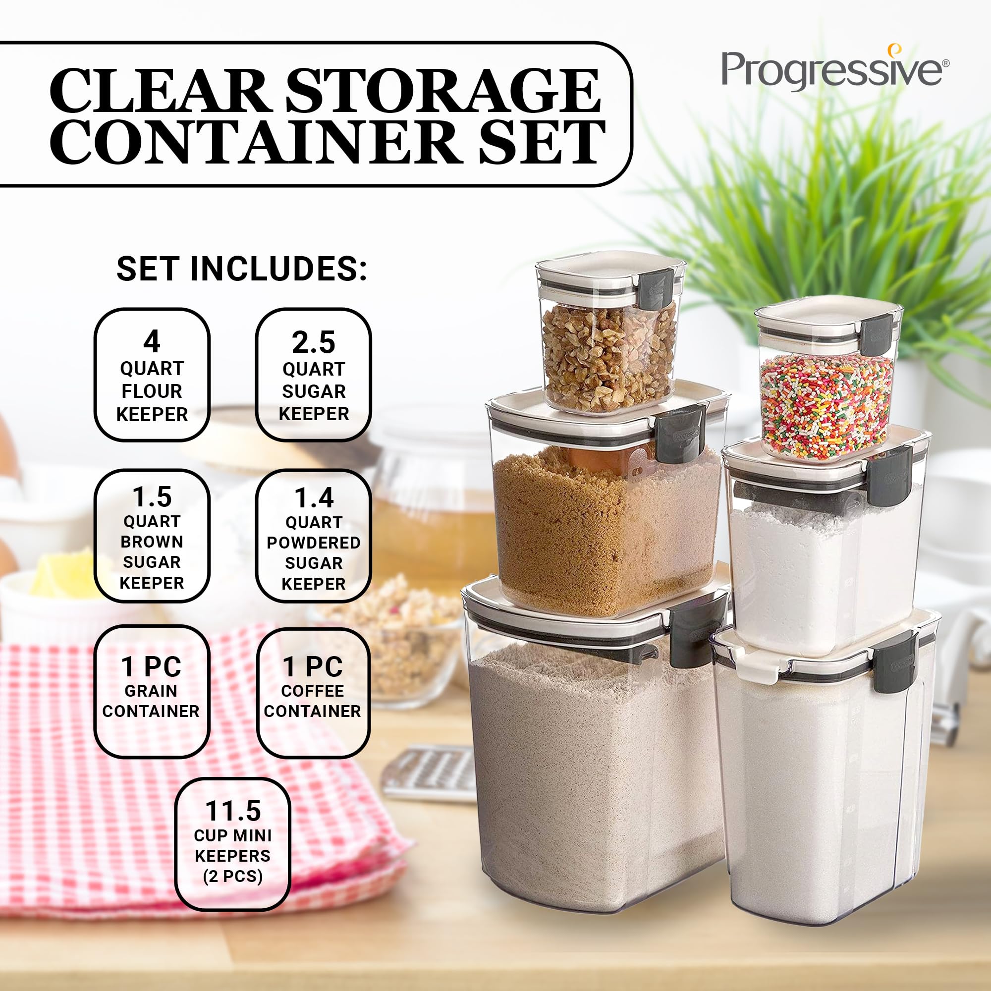 Progressive ProKeeper brown sugar keeper with terra cotta disk prevents drying