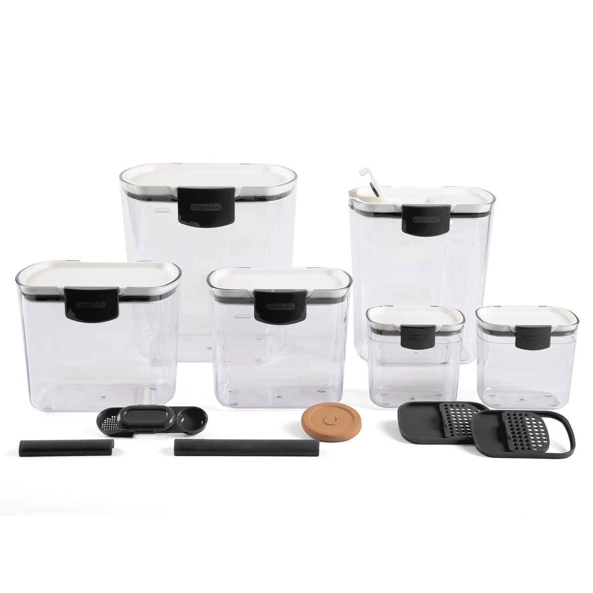 Progressive ProKeeper flour keeper with leveling bar for precise measurement