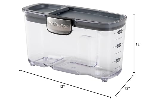 Progressive ProKeeper+ pantry organization with clear, stackable canisters
