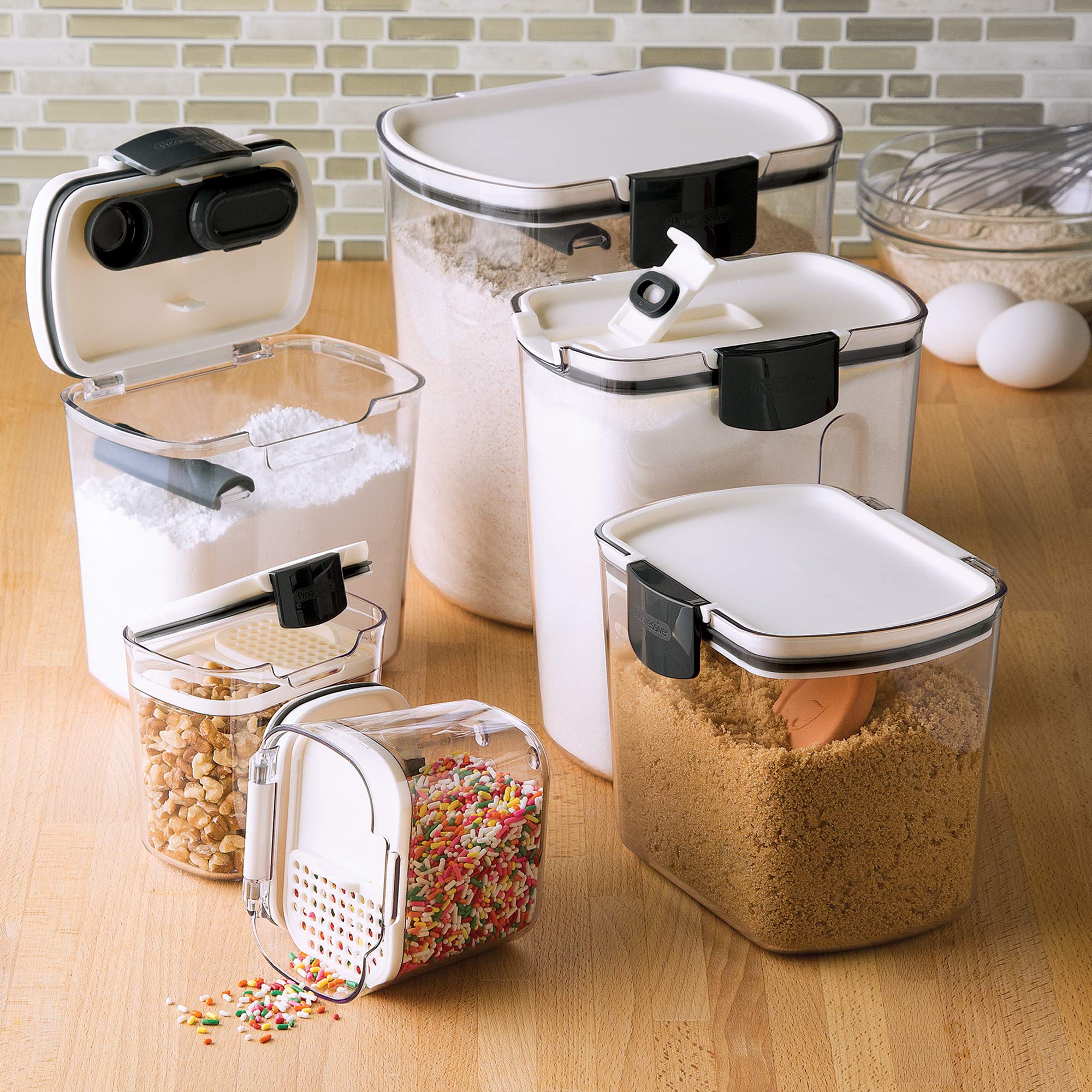 Progressive ProKeeper sugar keeper with flip-to-pour spout for easy pouring