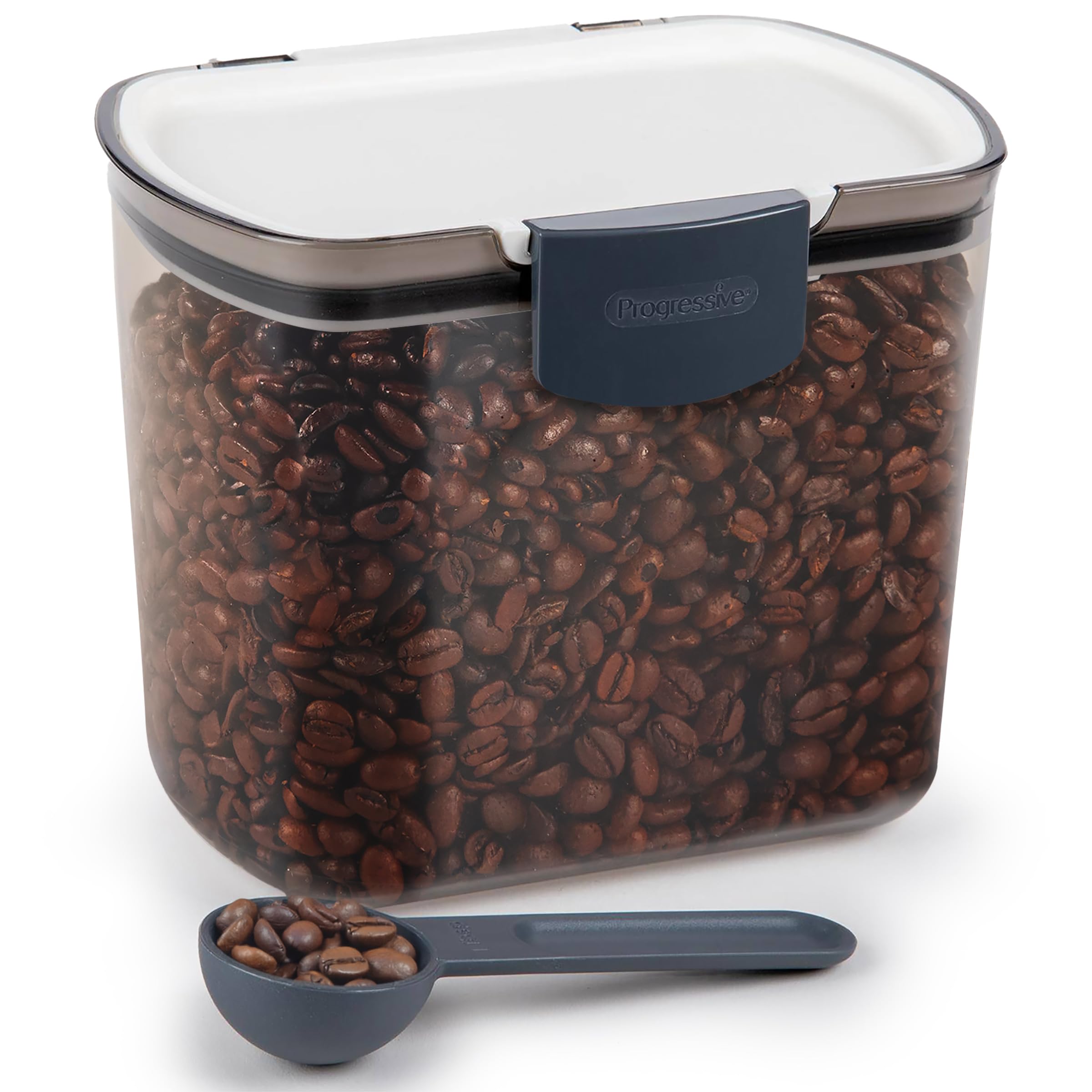 ProKeeper coffee storage container with airtight seal keeps beans fresh and protected from light.