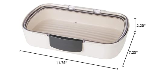 ProKeeper deli container measures 11.75 by 7.25 inches for ample space.