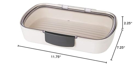 ProKeeper deli container measures 11.75 by 7.25 inches for ample space.