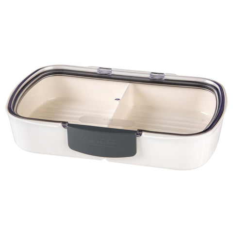 ProKeeper dry-erase lid enables quick labeling and easy content checks.