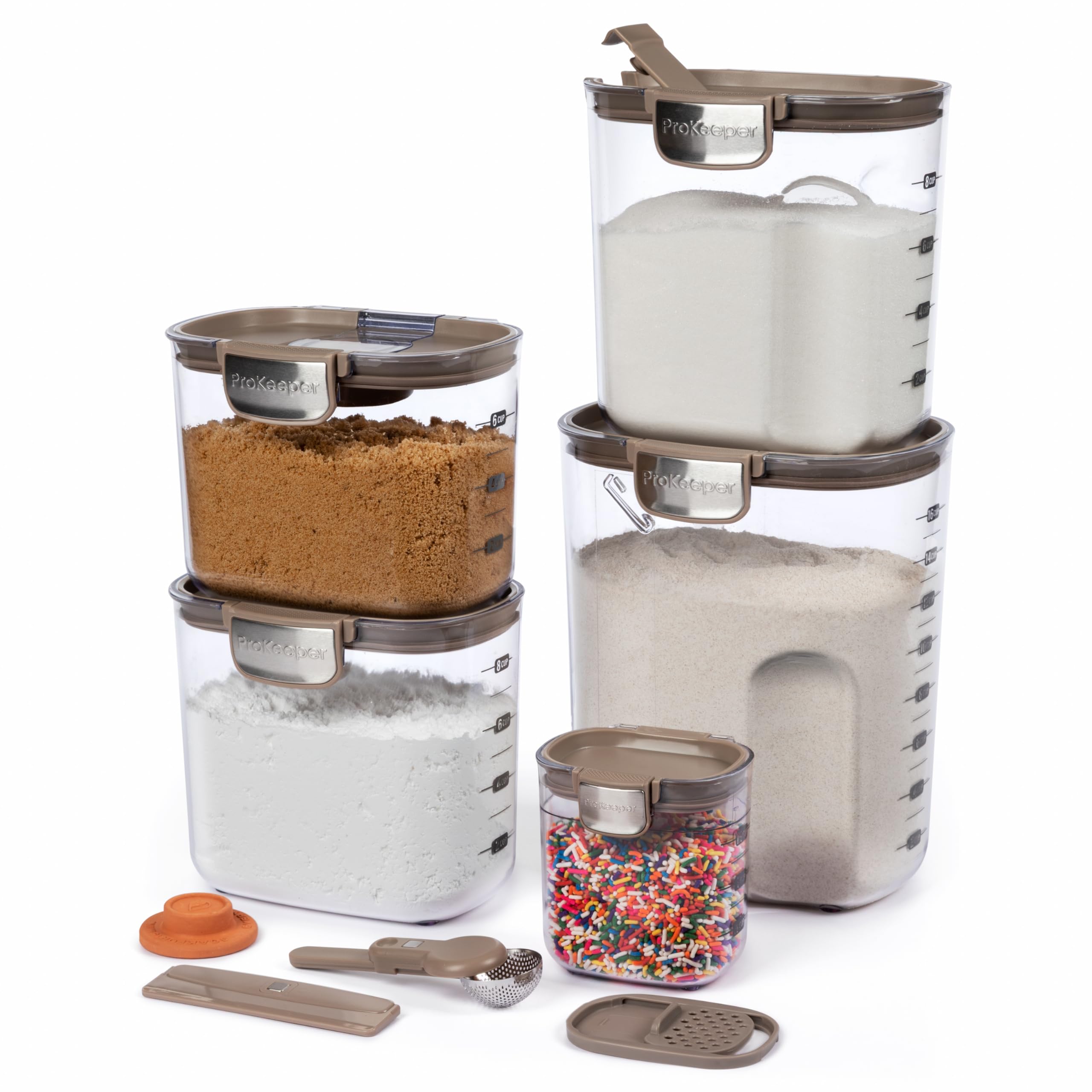ProKeeper+ Flour Keeper with magnetic leveling bar for precise measurement