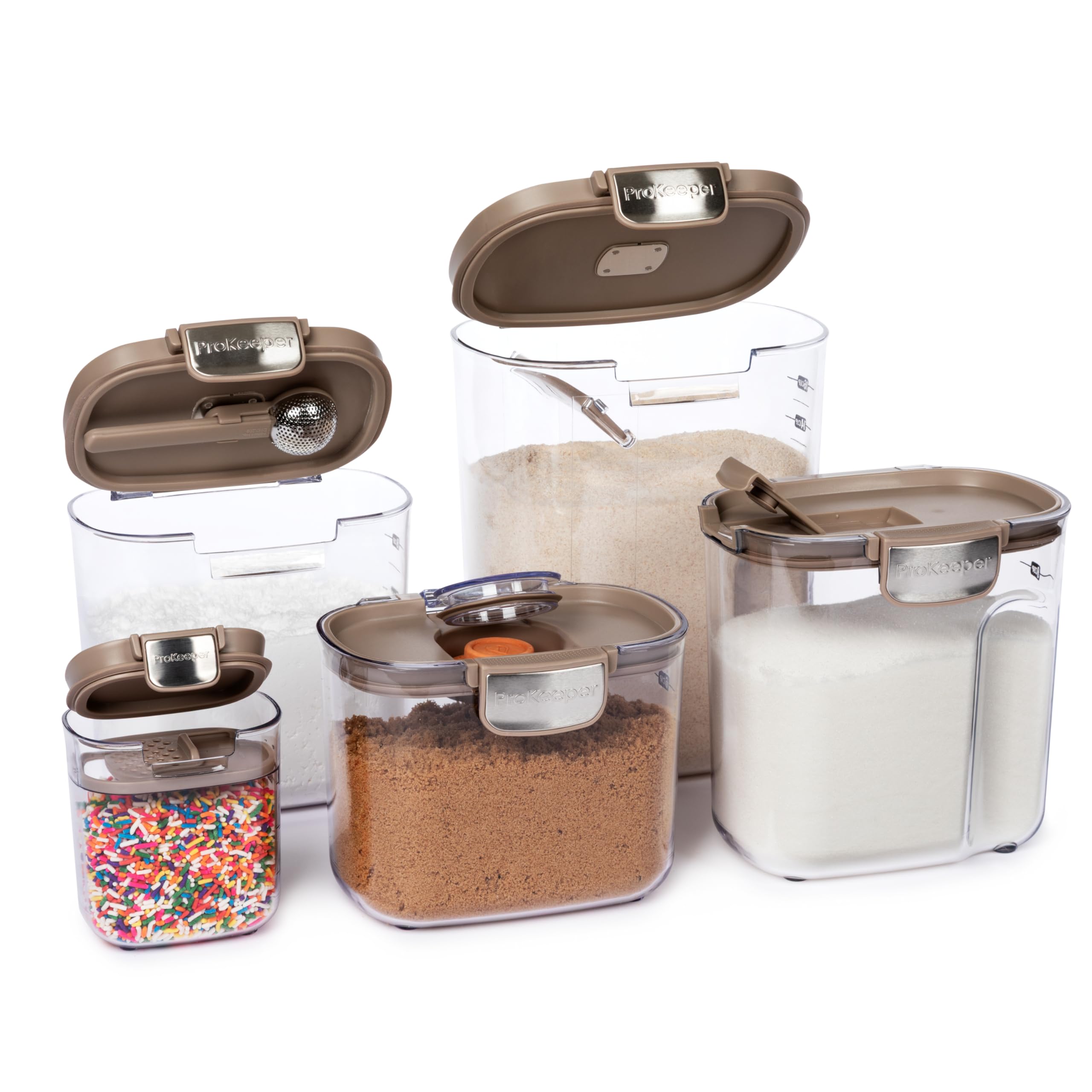 ProKeeper+ Sugar Keeper ready for a 4 lb bag with flip-to-pour spout