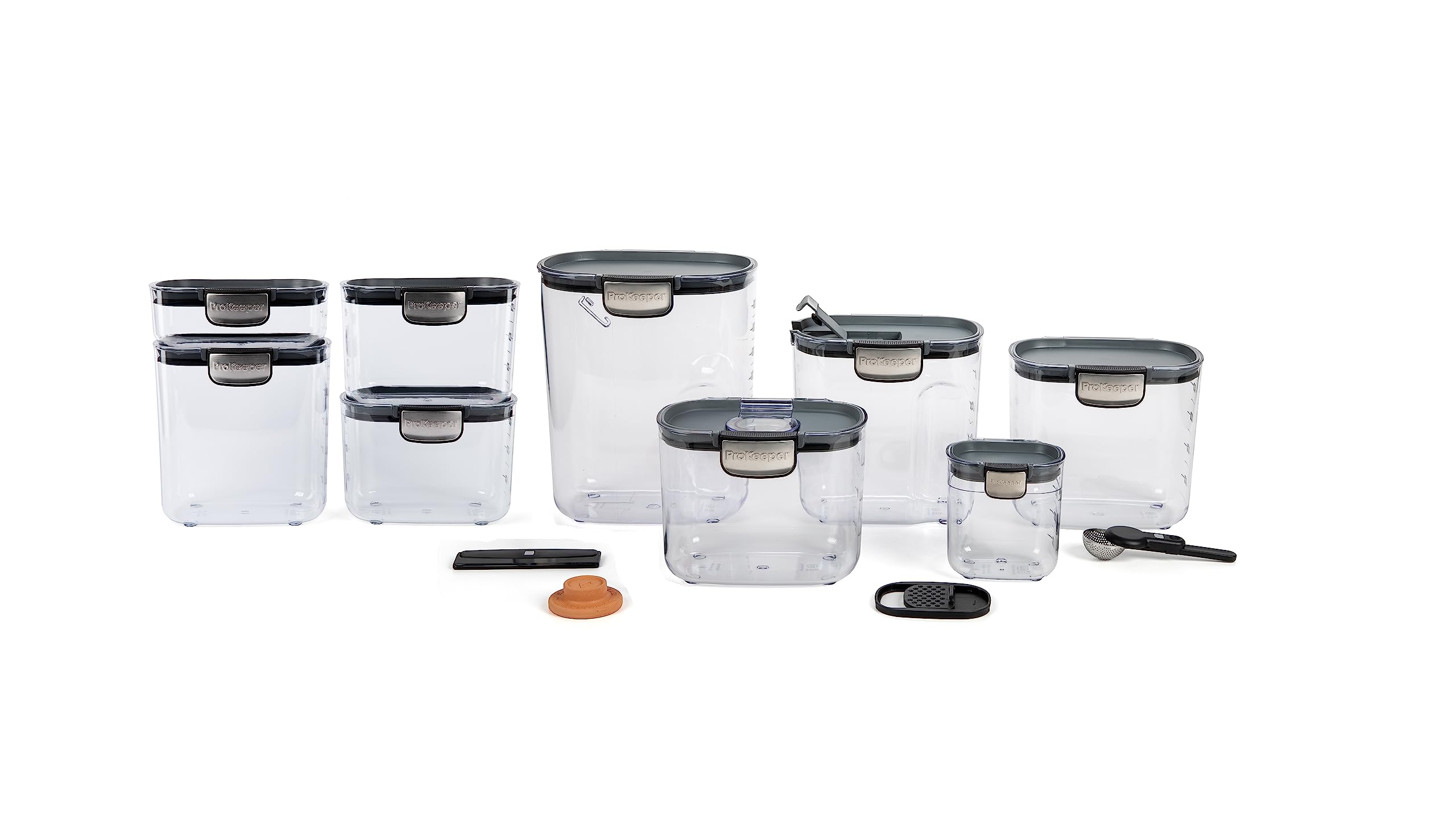 ProKeeper+ 13-piece baker storage set with airtight containers for organized, fresh ingredients