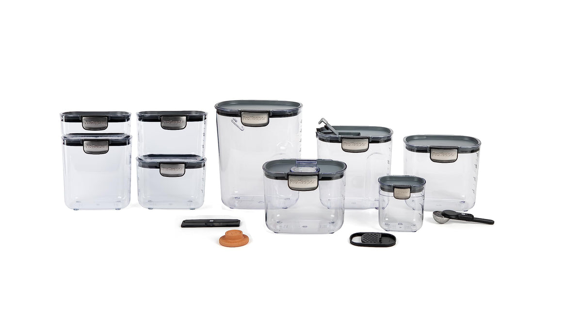 ProKeeper+ 13-piece baker storage set with airtight containers for organized, fresh ingredients