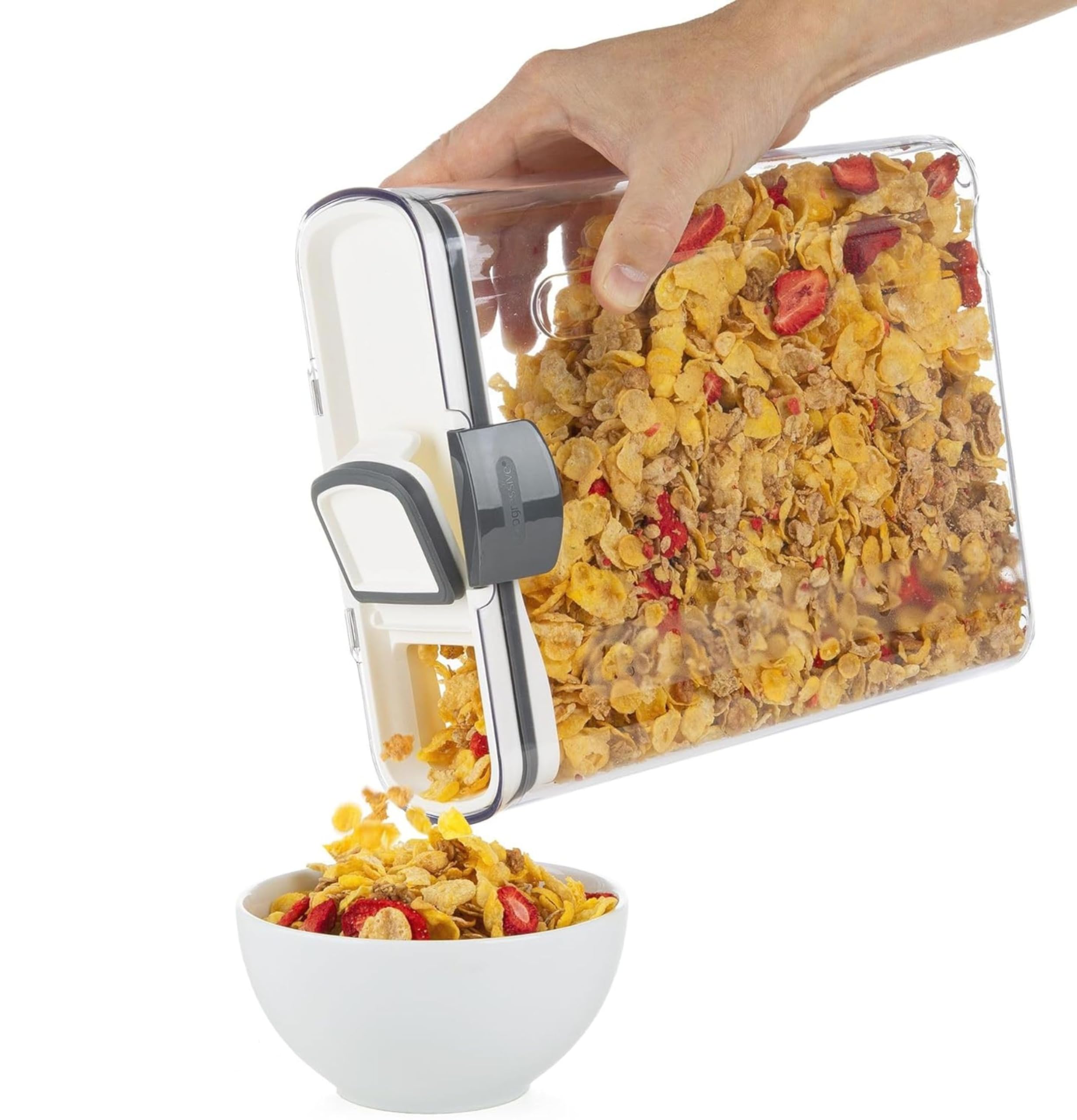 ProKeeper powdered sugar keeper includes removable dusting spoon for precise sprinkling.