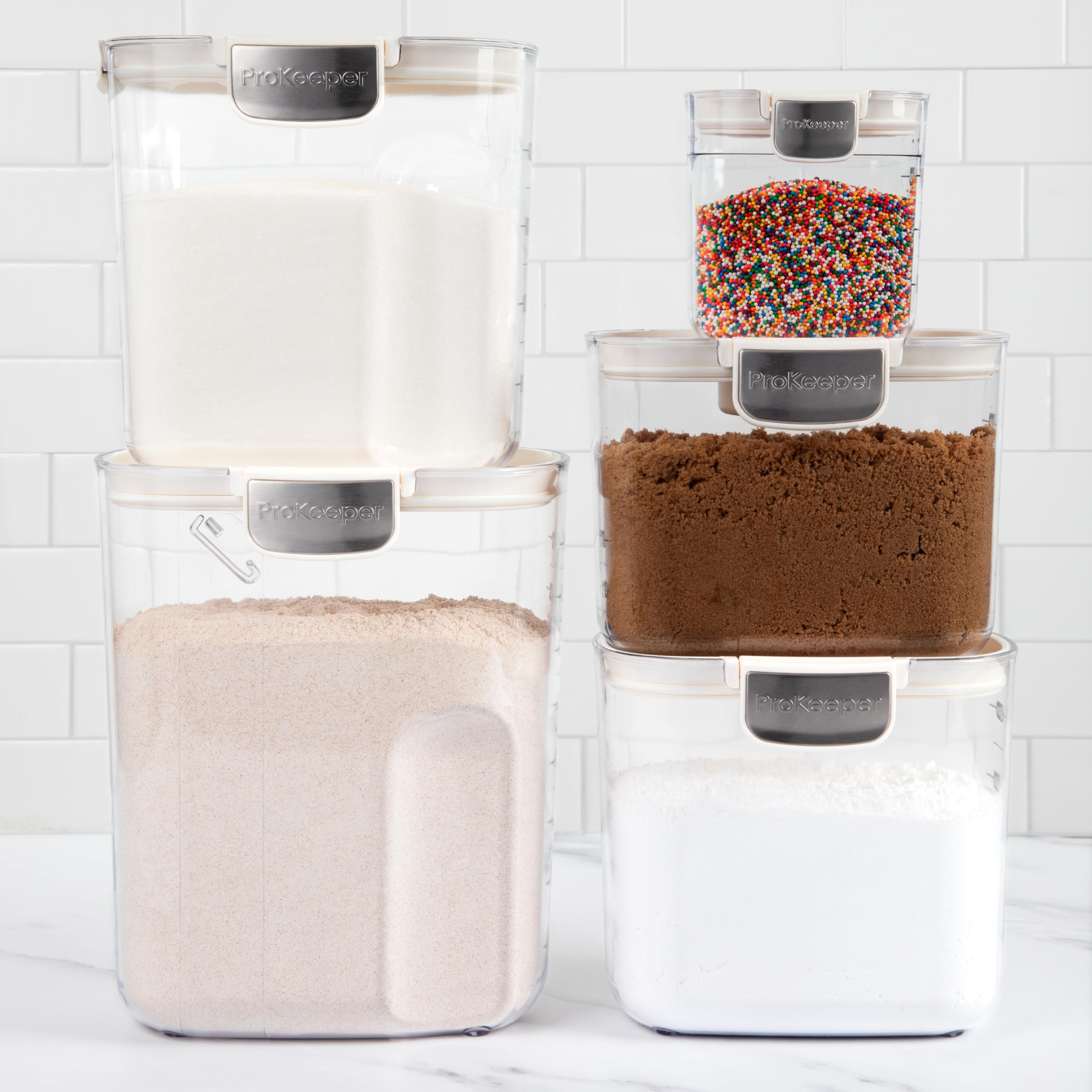 ProKeeper+ Brown Sugar Keeper with terra cotta disk keeps sugar soft.