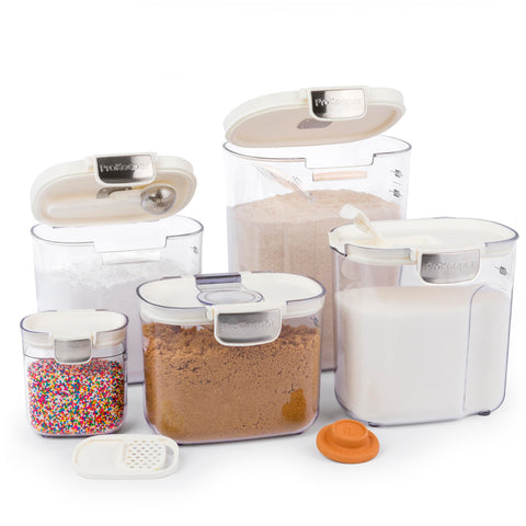ProKeeper+ Sugar Keeper shows contents and features a flip-to-pour spout.