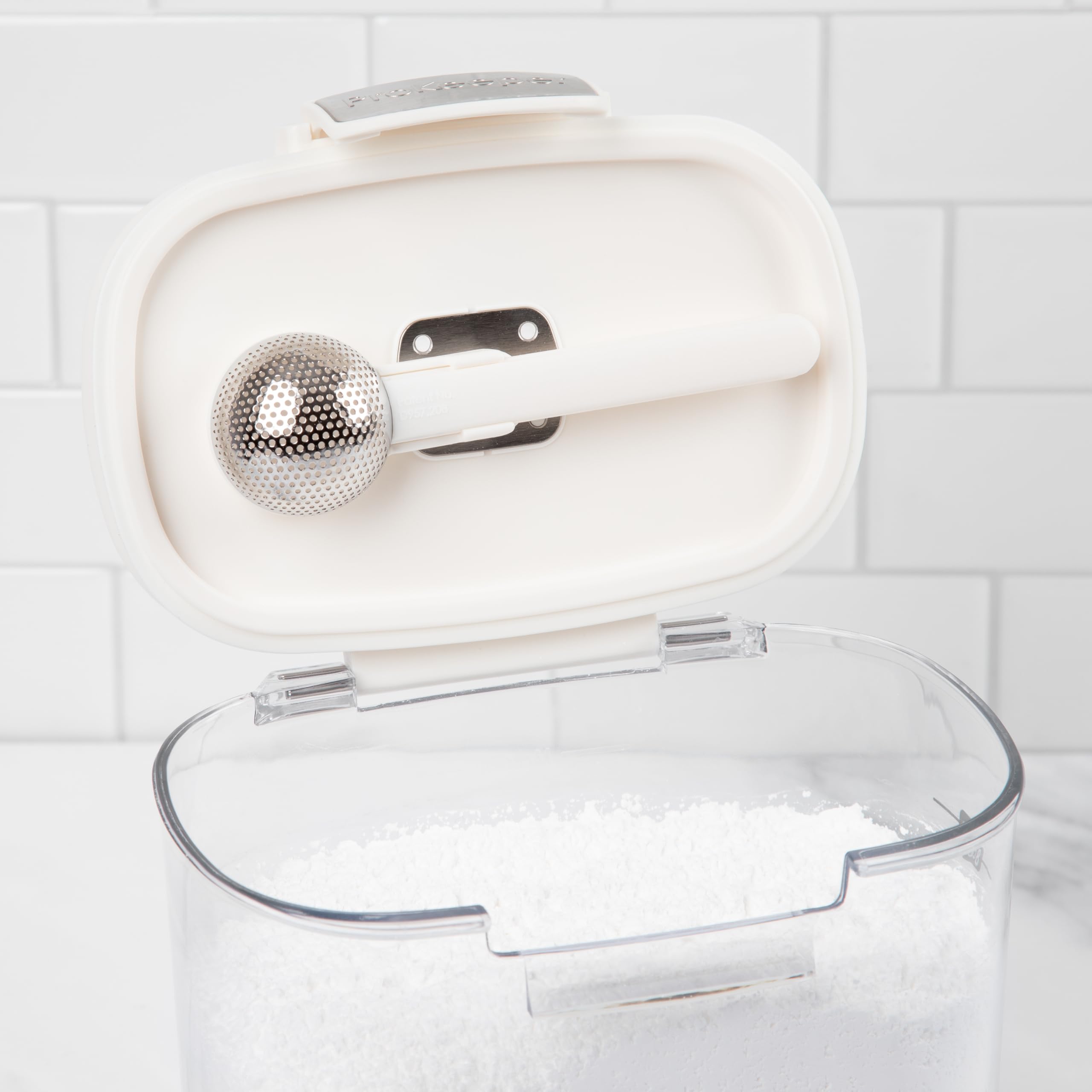 ProKeeper+ Terra cotta disk helps Brown Sugar Keeper stay soft and scoopable.