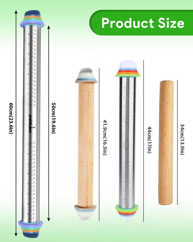PROKITCHEN rolling pin designed for home and professional bakers.