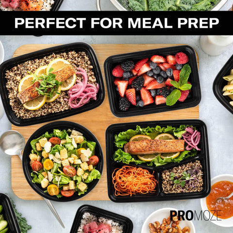 PROMOZE leak-proof lid design protects contents during transport.