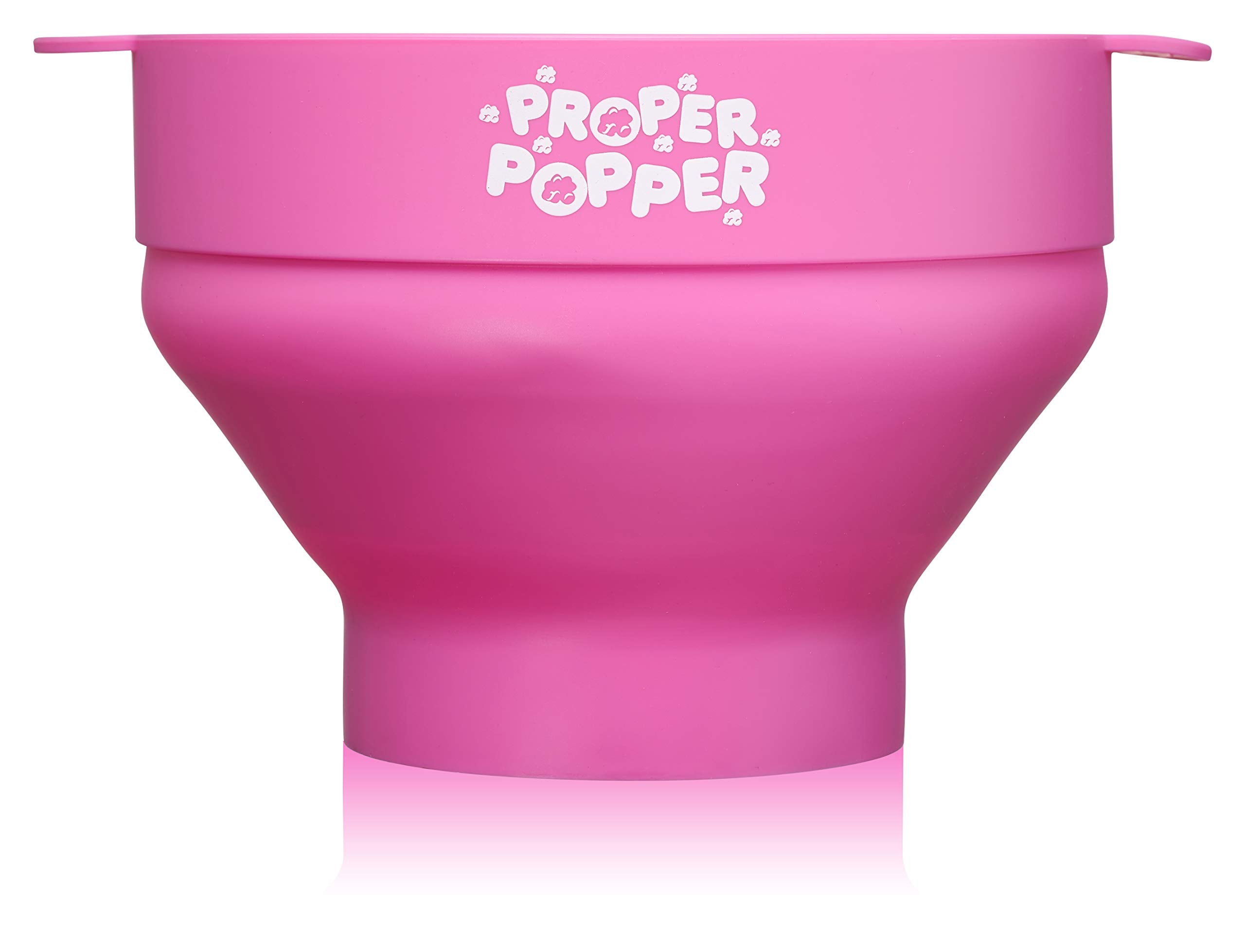 PROPER POPPER lid prevents kernels from escaping during microwaving