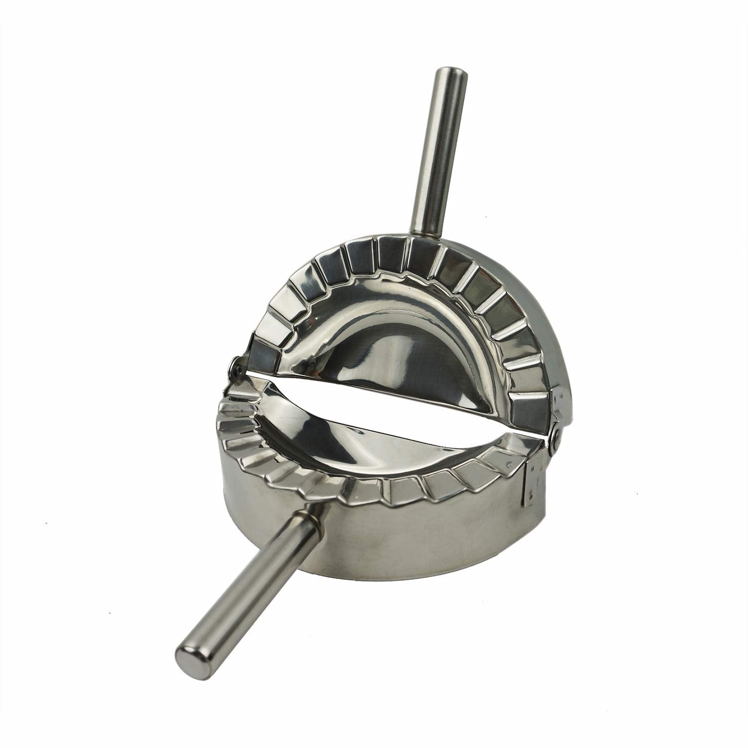 Proshopping ravioli mold-crimper demonstrates 2-in-1 edge sealing and cutting.