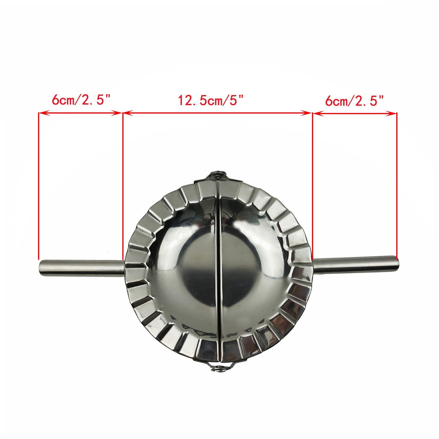 Proshopping XL dumpling maker shows generous 5-inch diameter for larger fillings.